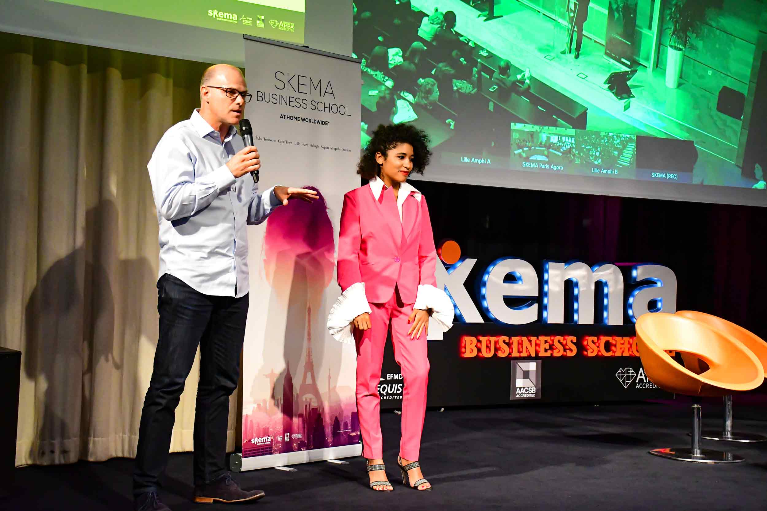 Cannelle Danzelle at the SKEMA Ventures Awards ceremony