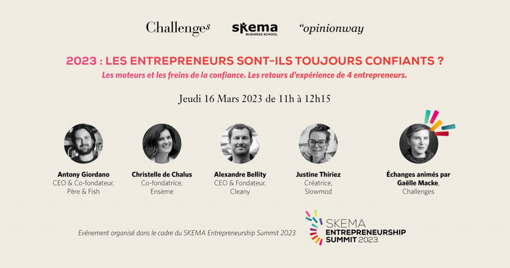 Programme du SKEMA Entrepreneurship Summit - matin